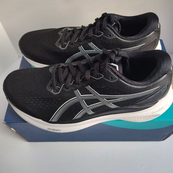 Ladies SZ 7 Asics GT-2000 6 Black Running Shoe - Picture 2 of 6